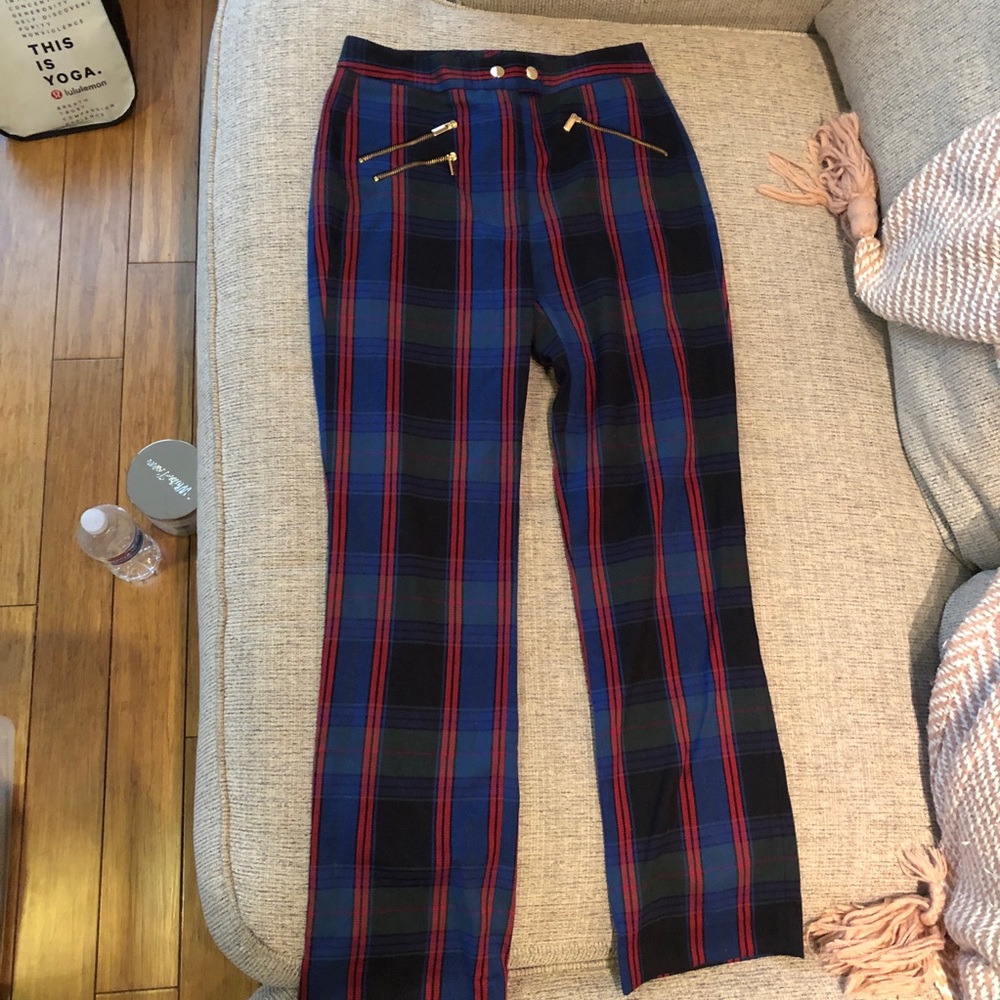 Zara plaid trousers